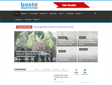 Tablet Screenshot of bastadediscriminar.com